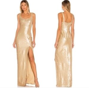 LIKELY‎ MINEO GOWN GOLD 4